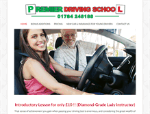 Tablet Screenshot of premierdrivingschool.net
